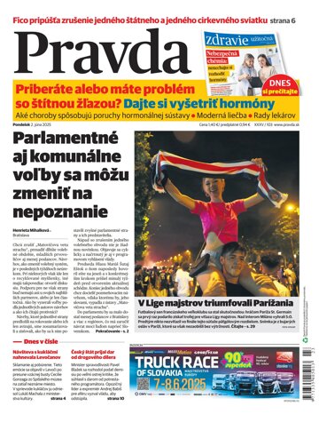 Obálka e-magazínu Pravda 2. 6. 2025