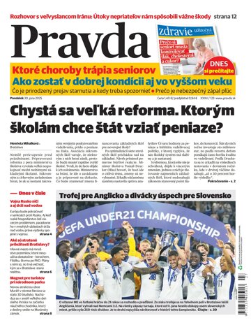 Obálka e-magazínu Pravda 30. 6. 2025