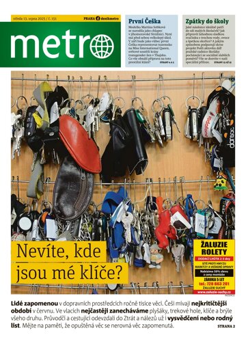 Obálka e-magazínu deník METRO 13.8.2025