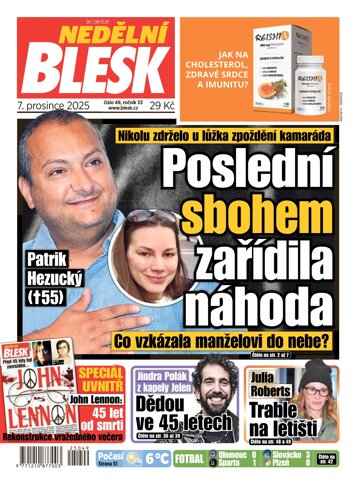 Obálka e-magazínu Nedělní Blesk 7.12.2025