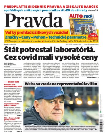 Obálka e-magazínu Pravda 13. 5. 2026