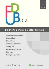 Obálka e-magazínu Finanční, daňový a účetní bulletin 01/14