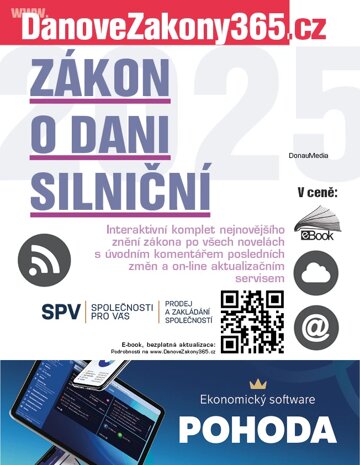 Obálka knihy Zákon o dani silniční