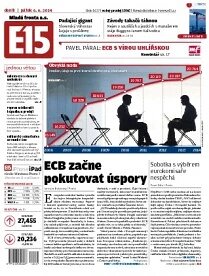 Obálka e-magazínu E15 6.6.2014