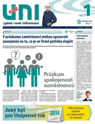 Obálka e-magazínu UNI noviny č. 1/2015