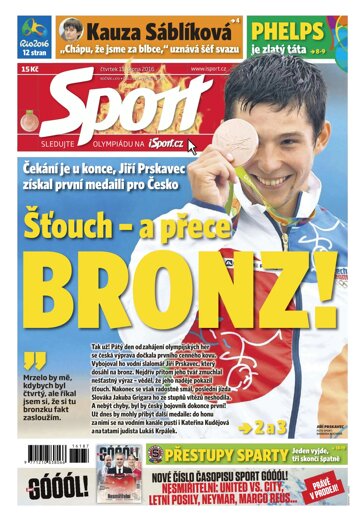 Obálka e-magazínu Sport 11.8.2016