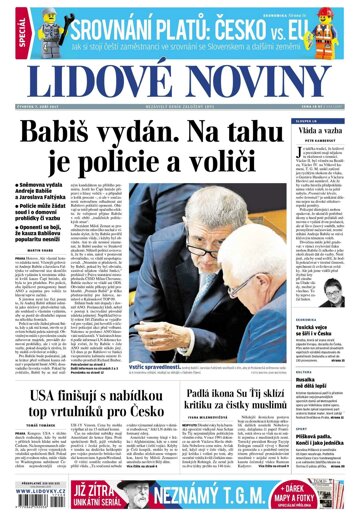 Obálka e-magazínu Lidové noviny 7.9.2017