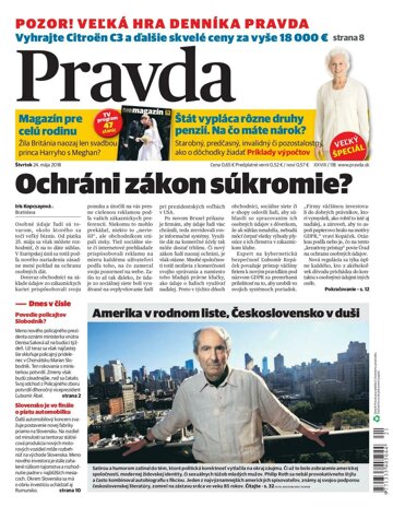 Obálka e-magazínu Pravda 24.5.2018