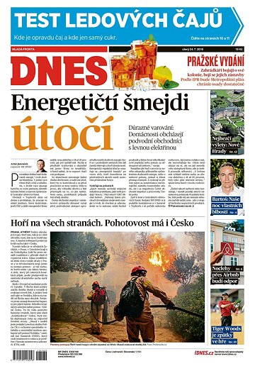 Obálka e-magazínu MF Dnes 24.7.2018