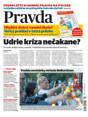 Obálka e-magazínu Pravda 9. 10. 2018