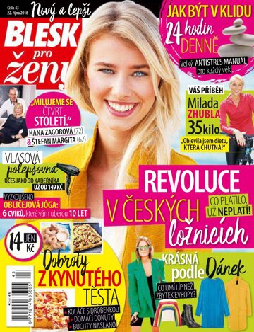 Obálka e-magazínu Blesk pro ženy 22.10.2018