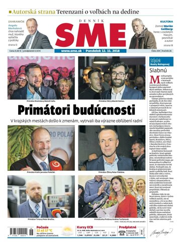 Obálka e-magazínu SME 12.11.2018