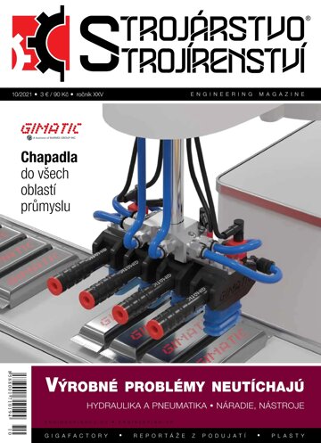 Obálka e-magazínu STROJÁRSTVO/STROJÍRENSTVÍ OKTÓBER 2021