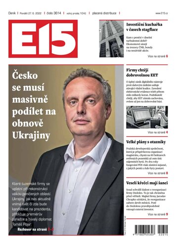 Obálka e-magazínu E15 27.6.2022