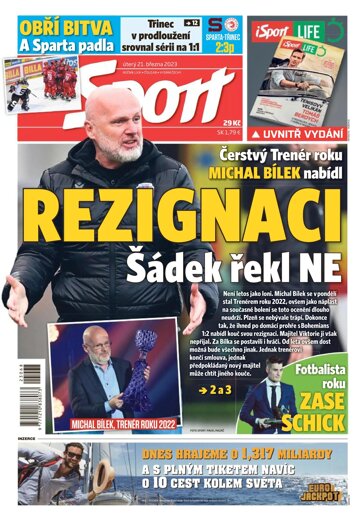 Obálka e-magazínu Sport 21.3.2023