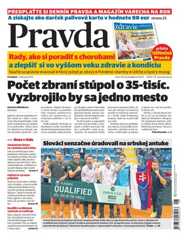 Obálka e-magazínu Pravda 5. 2. 2024