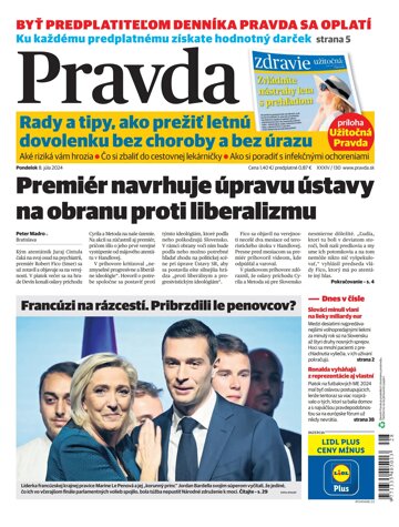 Obálka e-magazínu Pravda 08. 07. 2024