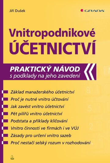 Obálka knihy Vnitropodnikové účetnictví