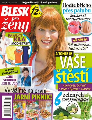 Obálka e-magazínu Blesk pro ženy 20.4.2015