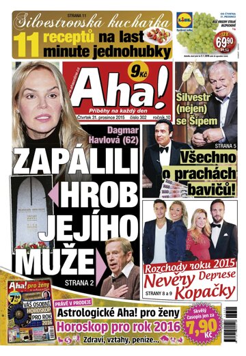 Obálka e-magazínu AHA! 31.12.2015