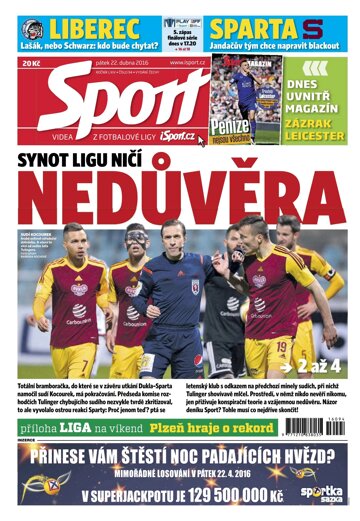 Obálka e-magazínu Sport 22.4.2016