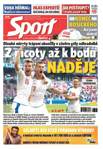 Obálka e-magazínu Sport 18.6.2016