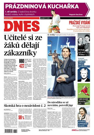 Obálka e-magazínu MF Dnes 27.6.2016