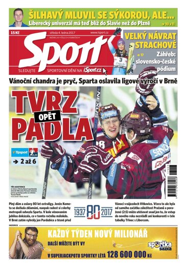 Obálka e-magazínu Sport 4.1.2017