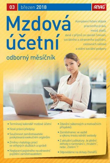 Obálka e-magazínu Mzdová účetní 2018 3/18