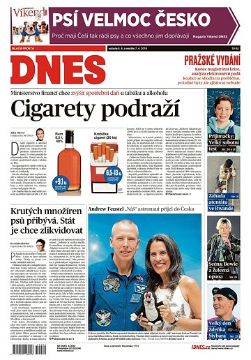 Obálka e-magazínu MF Dnes 6.4.2019