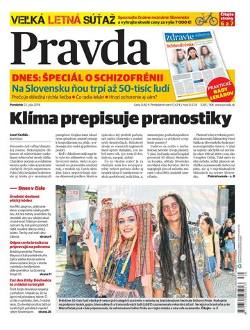 Obálka e-magazínu Pravda 22. 7. 2019