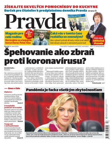 Obálka e-magazínu Pravda 26. 3. 2020