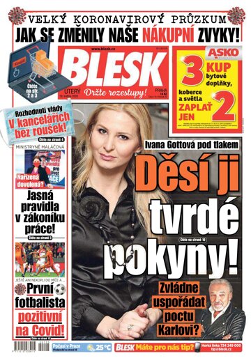 Obálka e-magazínu Blesk 19.5.2020