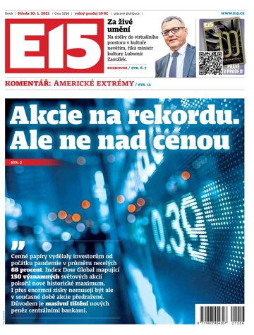 Obálka e-magazínu E15 20.1.2021