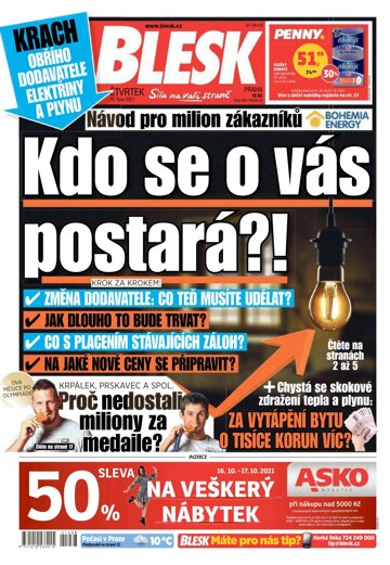 Obálka e-magazínu Blesk 14.10.2021