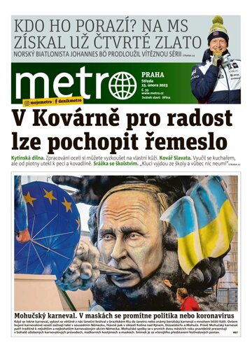 Obálka e-magazínu deník METRO 15.2.2023