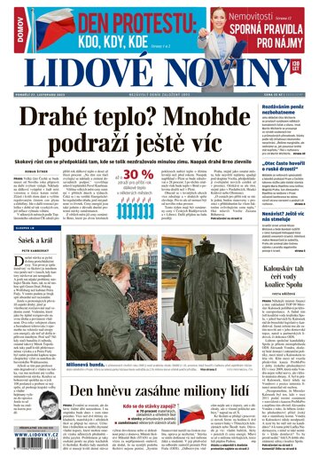 Obálka e-magazínu Lidové noviny 27.11.2023