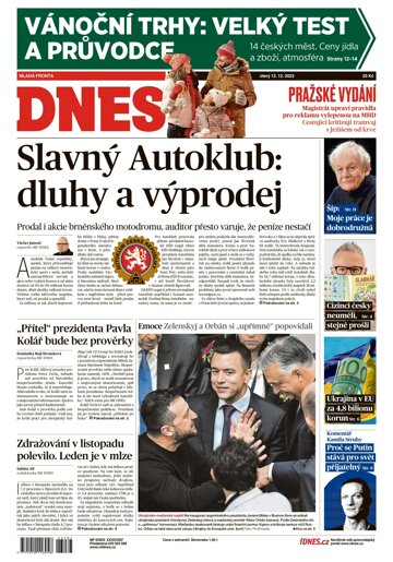 Obálka e-magazínu MF Dnes 12.12.2023