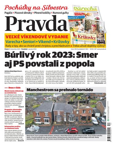 Obálka e-magazínu Pravda 29. 12. 2023