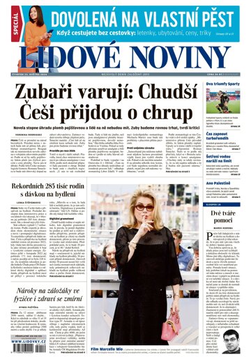 Obálka e-magazínu Lidové noviny 23.5.2024