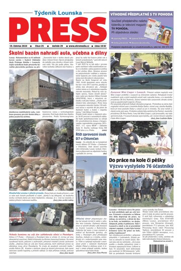 Obálka e-magazínu Lounský press 25/24