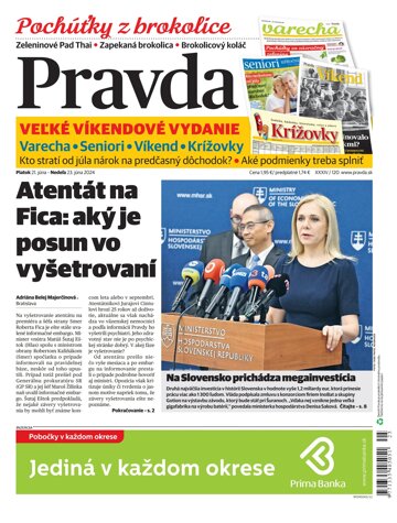 Obálka e-magazínu Pravda 21. 6. 2024