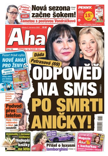 Obálka e-magazínu AHA! 2.7.2025