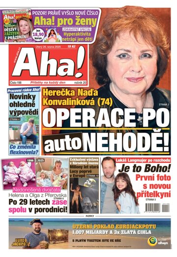 Obálka e-magazínu AHA! 26.8.2025