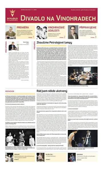 Obálka e-magazínu Hospodářské noviny - příloha 030 - 12.2.2026 Divadlo na Vinohradech