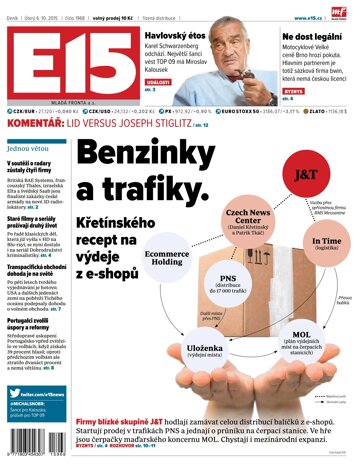 Obálka e-magazínu E15 6.10.2015