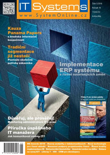 Obálka e-magazínu IT Systems 5/2016
