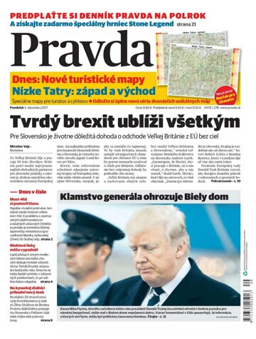 Obálka e-magazínu Pravda 4. 12. 2017