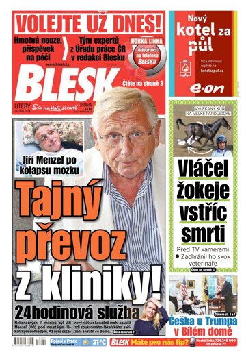 Obálka e-magazínu Blesk 16.10.2018