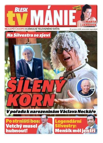 Obálka e-magazínu Blesk Tv manie 29.12.2018